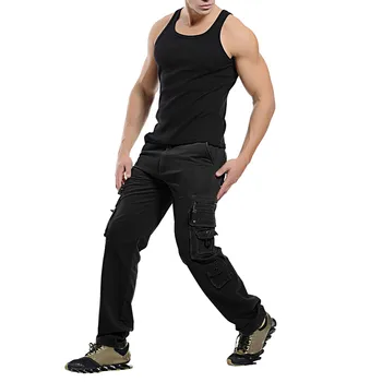 Мужские брюки-карго в стиле милитари, брюки с несколькими карманами, армейские повседневные брюки SWAT, походные брюки, городские тактические брюки, pantalones hombre