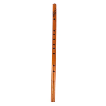 1шт Вертикальная Бамбуковая Флейта Китайская Традиционная Бамбуковая Флейта с 6 Отверстиями Xiao Деревянный Духовой Инструмент Dizi Ручной Работы Подарок для Детей