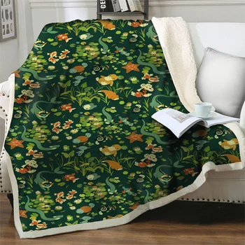 Мультяшные одеяла с милым животным рисунком для кроватей, дивана, мягкое теплое переносное покрывало, стеганое одеяло, фланелевое домашнее плюшевое покрывало