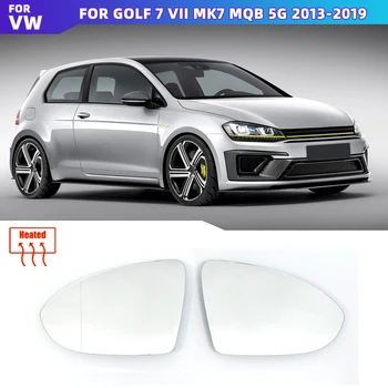 Замена Левого и Правого Наружного Широкоугольного Зеркального Стекла С Подогревом Заднего Вида для Volkswagen VW Golf 7 VII MK7 MQB 5G 2013-2019