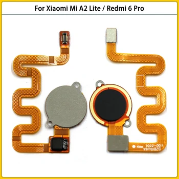 20ШТ Новая Лента Датчика Отпечатков Пальцев Для Xiaomi Mi A2 Lite/ Redmi 6 Pro Home Идентификация Кнопки Гибкий Кабель Запасные Части