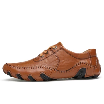 Бренд 2023, Новые роскошные Итальянские мужские лоферы на плоской подошве из натуральной кожи, мужская обувь, Повседневная модная Дизайнерская обувь для вождения