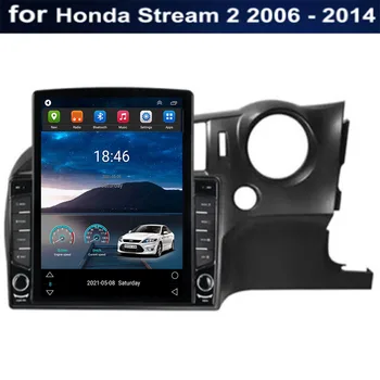 Для Tesla Style 2 Din Android 12 Автомагнитола для Honda Stream 2 2006-2014 RHD Мультимедийный видеоплеер GPS Стерео Carplay DSP RDS