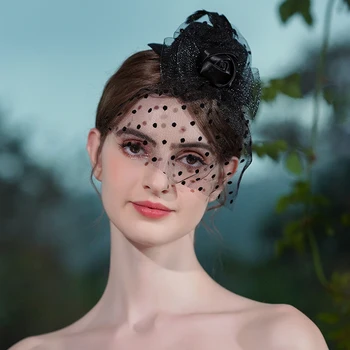 Свадебные аксессуары для волос Невесты, Элегантное украшение, королева вечеринки в стиле черного барокко для женщин и девочек