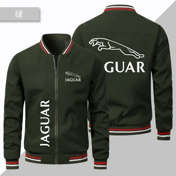 2023 Новый Логотип Автомобиля Jaguar Летняя Новая Мужская куртка-Бомба Повседневная Модная Уличная Ультратонкая Спортивная Солнцезащитная Одежда На молнии