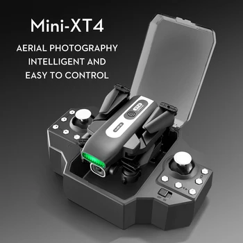 2023 Новый XT4 Mini Drone С Камерой 4K, Профессиональный Беспилотный Летательный Аппарат Для Обхода Препятствий, HD Двухпоточный Гликоптер, Складной Квадрокоптер, Игрушка