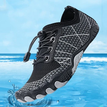 Обувь для плавания на пляже, нескользящие кроссовки для бега, Быстросохнущая обувь для серфинга, Дышащие износостойкие принадлежности для активного отдыха на озере