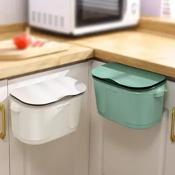 Подвесное мусорное ведро с крышкой, кухонная корзина для мусора большой емкости, настенное мусорное ведро, стойка для компостирования мусора