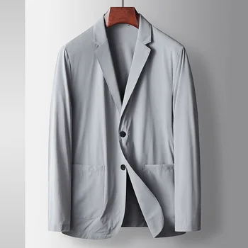 7834-Футболка-Мужское пальто, деловой повседневный деловой мужской костюм