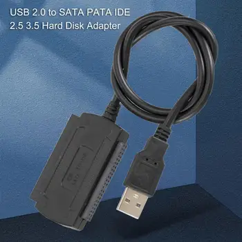 Кабель-конвертер Надежный Подключаемый Стабильный USB 2.0 к SATA PATA IDE 2.5 3.5 Кабель-Адаптер Для Жесткого Диска для Компьютеров US / EU /UK Plug
