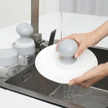 Полезная кухонная щетка для мытья посуды, щетка для чистки кастрюль, пресс для моющего средства с автоматическим сливом жидкости, Аксессуары для чистки кухни
