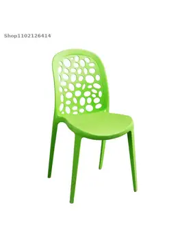 Обеденный стул Nordic leisure современный минималистичный стол для переговоров со спинкой обеденный стол для кафе и стулья из утолщенного пластика