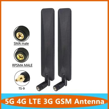 Усиление сигнала 5G 4G LTE 3G GSM Omni Wifi антенна маршрутизатора 600 ~ 6000 МГц полнодиапазонная антенна 22DBI с TS9 SMA
