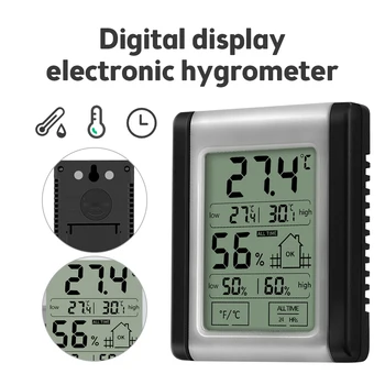 Новый МиниЖКЦифровой термометр гигрометр Температура В помещении Удобный Датчик температуры Измеритель влажности Измерительные приборы
