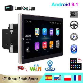 LeeKooLuu Android 9,1 2din Автомобильный Мультимедийный Плеер Радио GPS Navi WIFI Авторадио 10 