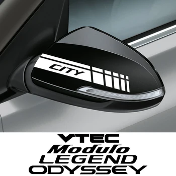 Наклейка На Зеркало Заднего Вида Автомобиля Honda Fit Insight City Odyssey Jazz Mugen RR SI VTI Type R S Этикета Аксессуары Для Автотюнинга