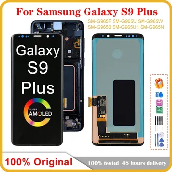 Оригинальный ЖК-дисплей S9 Plus Для Samsung Galaxy S9 Plus С Сенсорным экраном с рамкой 6,2 