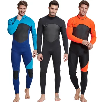 3 мм неопреновый водолазный костюм мужской для серфинга, цельный купальник с длинным рукавом, солнцезащитный крем и теплый пляж, парусный спорт, водолазный костюм для водных видов спорта