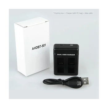 Двухпортовый Слот AHDBT-501 Зарядное Устройство для Hero 5 6 7 8 HERO5 Black Cam