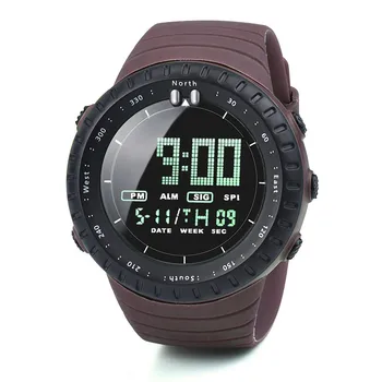 Модные мужские часы со светодиодной подсветкой, цифровые мужские часы, электронные спортивные часы
