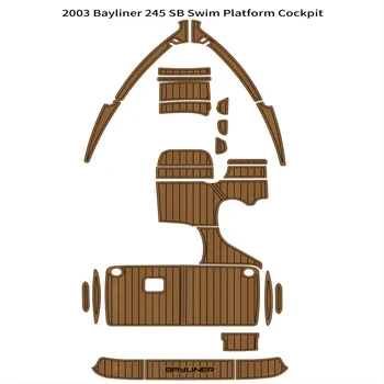 2003 Bayliner 245 SB Платформа для плавания Кокпит Лодка EVA Пена Тиковая Палуба Коврик для пола Коврик