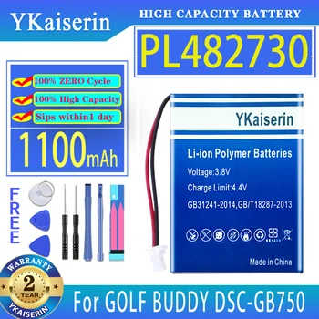 YKaiserin 1100 мАч Аккумулятор PL482730 Для GOLF BUDDY DSC-GB750 DSC-GB900 Voice 2 Voice2 GPS Дальномер Плюс VS4 YK372731 Battera