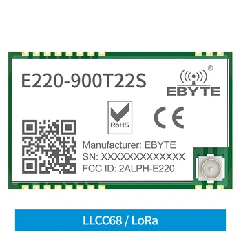 10шт Высший Сорт LLCC68 LoRa Модуль 868/915 МГц Беспроводной модуль 22dBm UART Беспроводной Передатчик Приемник RF Модуль E220-900T22S
