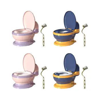 Удобный горшок для приучения к туалету Включает в себя чистящую щетку, которую легко чистить, съемный горшок для младенцев, девочек, мальчиков и детей.