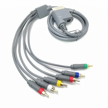 50шт 1,8 М AV аудио-видео кабель HD TV Компонентный композитный шнур Провод для консоли Microsoft Xbox 360