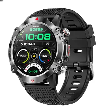 Смарт-часы KR10, мужские спортивные часы для занятий спортом на открытом воздухе, Bluetooth-вызов, фитнес, мониторинг здоровья, водонепроницаемые смарт-часы IP67 для IOS Android