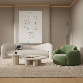 Небольшая гостиная, диван-поручень, Одноместный Современный Роскошный диван для гостиной, Минималистский дизайн домашней мебели Casa Arredo QF50KS