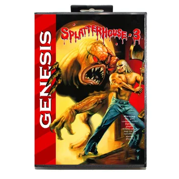 Новый игровой картридж Splatterhouse 3 с 16-битным картриджем EU JAP Shell для консоли GENESIS MegaDrive с розничной коробкой