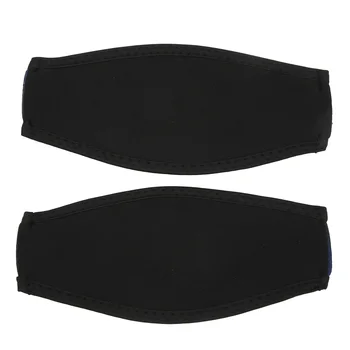 ремешок для маски для дайвинга из 2шт черного неопренового материала, стабилизирующий защитный ремешок для подводного плавания