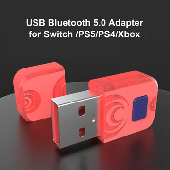 Поддержка Беспроводного Приемника Bluetooth USB Адаптер Конвертер для Nintendo Switch PS5 PS4 Игровые Аксессуары Для Контроллера