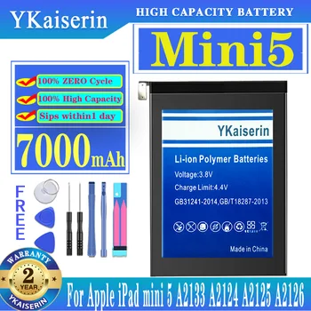 YKaiserin Mini5 Сменный Аккумулятор емкостью 7000 мАч для Apple iPad Mini 5 A2133 A2124 A2125 A2126 Новый Аккумулятор + Трек-код
