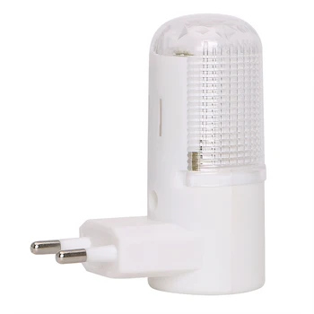 Светодиодный ночник Прикроватная лампа EU Plug Домашнее освещение Настенное аварийное освещение мощностью 3 Вт 4 светодиода