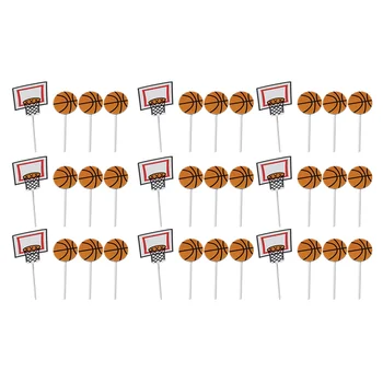 Вставка для баскетбольного торта Бейсбольный декор Бумажные топперы для десертного стола Сферическая спортивная вечеринка Baby