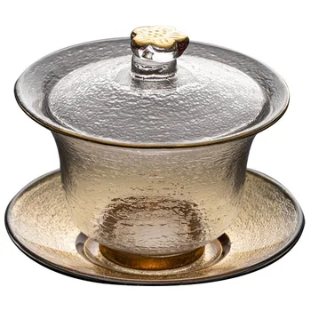 Чайная посуда с цветочной глазурью из снежного хрусталя, Чайный сервиз Кунг-фу, высококачественная чайная чашка, Лучший подарок