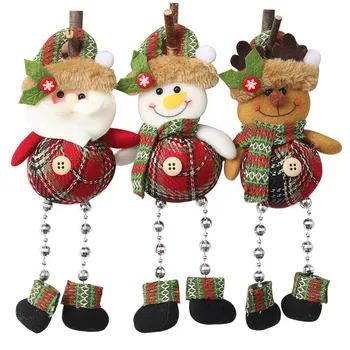 Рождественская декоративная кукла из изысканной ткани с мягкой текстурой, куклы-снеговики для домашних вечеринок, аксессуары