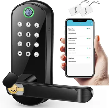 TTLOCK Блокировка паролем по отпечатку пальца, удаленное приложение, Bluetooth, автоматическая блокировка домашней квартиры, WIFI, интеллектуальный дверной замок