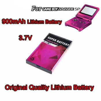 Высококачественный Оригинальный Аксессуар Для Перезаряжаемой Литиевой Батареи Большой Емкости 3,7 В 900 мАч Для Замены GameBoy Advance SP / NDS