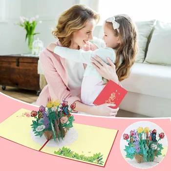 3D Бумага для вырезания открыток, благословение матери на День благодарения, бумага ручной работы для офиса и канцелярских принадлежностей