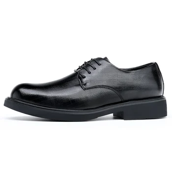 2023 Новые осенние мужские смокинги Модный дизайн Классическая мужская обувь из высококачественной кожи Удобная мужская повседневная обувь на шнуровке