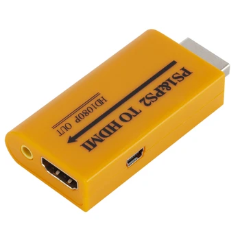 PS1/PS2 USB-HDMI-совместимый 480i/480p/576i Аудио-видео Конвертер Адаптер для HDTV от оптовика с завода-изготовителя