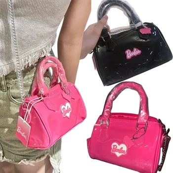 Сумка для девочки Барби, женская сумка для девочек, модные Женские Кожаные косые сумки через плечо, сумка для принцессы, органайзер, подарки