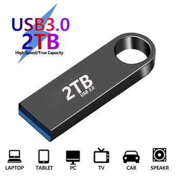 Супер USB 3.0 2 ТБ Высокоскоростной Флеш-Накопитель 1 ТБ Cle USB Флэш-Накопитель 512 ГБ Черный Флешка Memoria USB Stick Портативный SSD Бесплатная Доставка