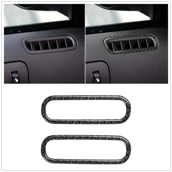 Накладка на Вентиляционное отверстие двери из настоящего углеродного волокна Для Ford Mustang 2009-2013