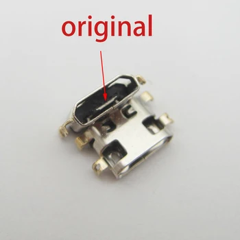 Оригинальный Разъем для Зарядки Micro Mini USB, Порт Передачи Данных для Lenovo A708t S890 Alcatel 7040N, Разъем Для Зарядного Устройства HuaWei G7 G7-TL00