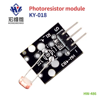 10шт KY-018 3pin Оптическое Чувствительное Сопротивление Обнаружения Света Фоточувствительный Резисторный Модуль Датчика для Arduino DIY Kit KY018