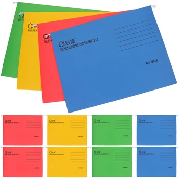 12 шт Прикрепите к папке формата А4 Органайзер для файлов Цветные папки Для подвешивания Удобных кассовых счетов